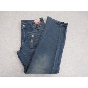 True Rebel 808 Slim Fit Jeans Mens 34x32 Dark Wash Blue Denim Pants NEW